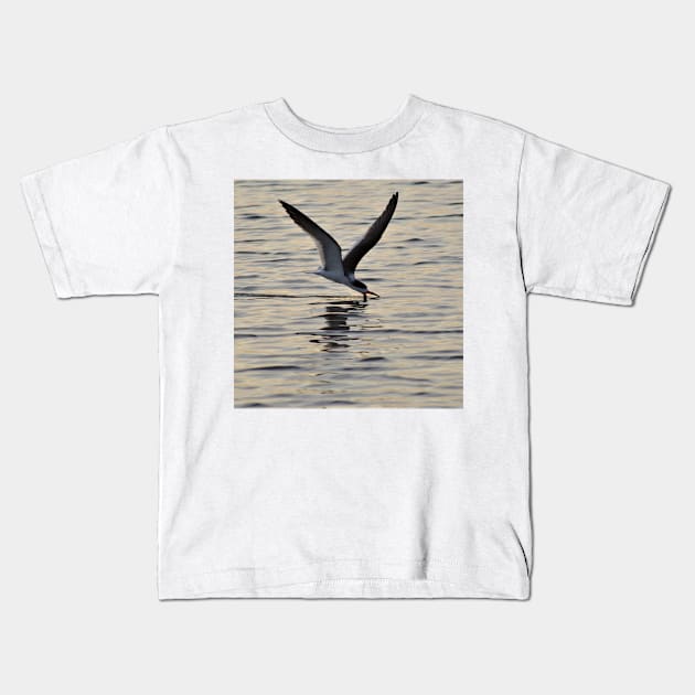 Skimming for Fish Kids T-Shirt by laceylschmidt